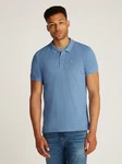 Tommy Jeans Poloshirt TJM SLIM PLACKET POLO Hellblau/Blau