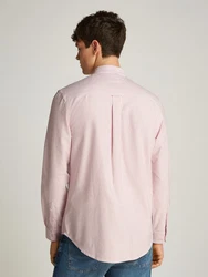 Tommy Jeans Langarmhemd TJM STRIPE OXFORD SHIRT EXT Rosa