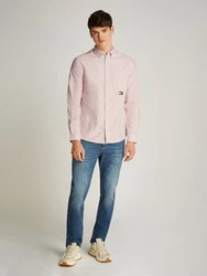 Tommy Jeans Langarmhemd TJM STRIPE OXFORD SHIRT EXT Rosa