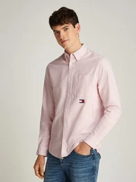 Langarmhemd TJM STRIPE OXFORD SHIRT EXT mit Logostickerei