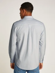 Tommy Jeans Langarmhemd TJM STRIPE OXFORD SHIRT EXT Hellblau/Grau