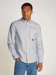 Langarmhemd TJM STRIPE OXFORD SHIRT EXT mit Logostickerei