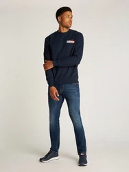 Tommy Jeans Sweatshirt TJM REG ENTRY GRAPHIC CREW EXT Dunkelblau/Blau/Hellblau