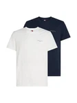 Tommy Jeans T-Shirt mit dezentem Logo Dunkelblau/Weiß/Schwarz/Creme