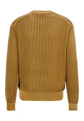 BOSS Strickpullover Agolan  Gelb/Braun/Beige
