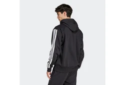 adidas Sportswear Kapuzensweatshirt 3S FL HD Schwarz/Dunkelgrau/Hellgrau