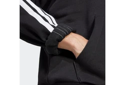 adidas Sportswear Kapuzensweatshirt 3S FL HD Schwarz/Dunkelgrau/Hellgrau