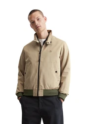Marc O'Polo Outdoorjacke Micro-Canvas Khaki/Beige