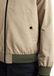 Marc O'Polo Outdoorjacke Micro-Canvas Khaki/Beige