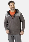 HERO by John Medoox Fleecejacke Braun/Hellgrau/Dunkelgrau/Grau