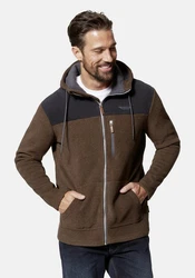 HERO by John Medoox Fleecejacke Braun/Dunkelgrün/Khaki