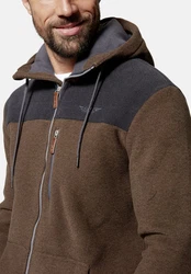 HERO by John Medoox Fleecejacke Braun/Dunkelgrün/Khaki