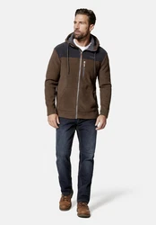 HERO by John Medoox Fleecejacke Braun/Dunkelgrün/Khaki