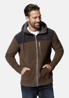HERO by John Medoox Fleecejacke Braun/Dunkelgrün/Khaki