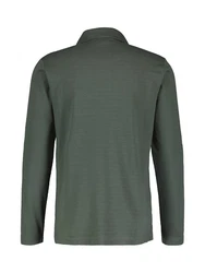 LERROS Poloshirt Langarmpolo Dunkelgrün/Grün/Khaki