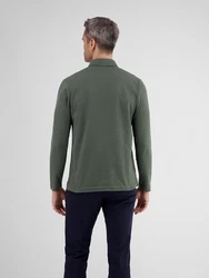 LERROS Poloshirt Langarmpolo Dunkelgrün/Grün/Khaki