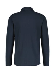 LERROS Poloshirt Langarmpolo Dunkelblau/Blau/Hellblau