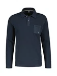 LERROS Poloshirt Langarmpolo Dunkelblau/Blau/Hellblau