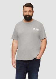 Kurzarmshirt Shirt aus Jersey mit Front- und Rckenprint