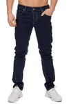 Elara Herren Jeans Slim Fit Hose Denim Stretch Chunkyrayan Dunkelblau