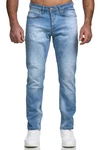 Elara Herren Jeans Slim Fit Hose Denim Stretch Chunkyrayan Hellblau/Blau