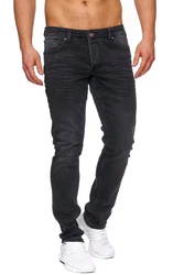 Elara Herren Jeans Slim Fit Hose Denim Stretch Chunkyrayan 
