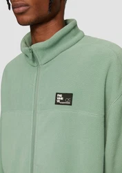 QS Outdoorjacke Fleecejacke mit Stehkragen Grün/Hellgrün/Dunkelgrün