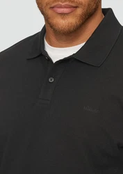 s.Oliver Poloshirt aus Piqué mit Logo-Stickerei Schwarz/Dunkelblau