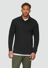 Kurzarmshirt Poloshirt aus Piqu mit Logo-Stickerei Logo