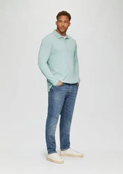 s.Oliver Poloshirt aus Piqué mit Logo-Stickerei Hellblau/Grün/Blau/Türkis/Hellgrün