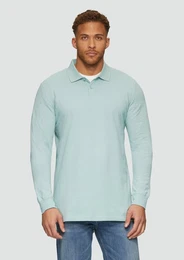 Kurzarmshirt Poloshirt aus Piqu mit Logo-Stickerei Logo