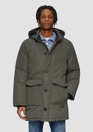 Langmantel Wattierter Parka mit Kapuze