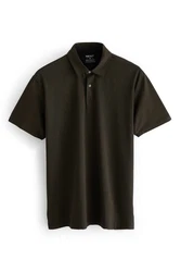 Next Poloshirt Poloshirts aus Jersey im 3er-Pack Dunkelblau/Beige/Khaki/Braun