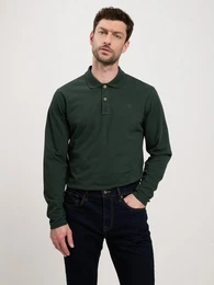 Langarm-Poloshirt 16028