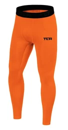 Funktionshose Herren Leggings, Kompressionshose, Sporthose, Lang - Orange, M (1-tlg)