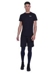 TCA Funktionshose Herren Leggings Kompressionshose Sporthose Dunkelblau
