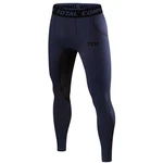 TCA Funktionshose Herren Leggings Kompressionshose Sporthose Dunkelblau