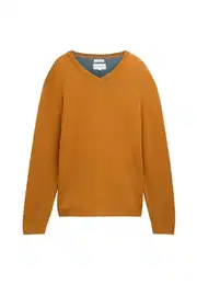Strickpullover Pullover Strickpullover V-Neck (1-tlg)