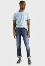 camel active 5-Pocket Jeans Madison Dunkelblau/Blau/Lila