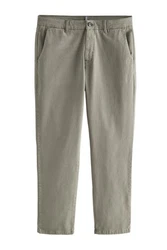 Next Slim Fit Premium Chinohose Khaki