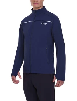 TCA Fahrradjacke Herren Thermische Radlaufjacke Dunkelblau/Blau