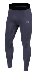TCA Funktionshose Herren Leggings Kompressionshose Sporthose Dunkelgrau