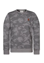 naketano Sweatshirt Rainerius Grau/Dunkelgrün/Dunkelgrau