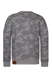 naketano Sweatshirt Rainerius Grau/Dunkelgrün/Dunkelgrau
