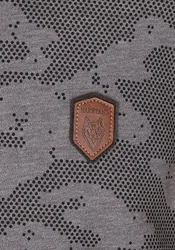 naketano Sweatshirt Rainerius Grau/Dunkelgrün/Dunkelgrau