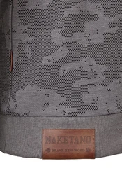 naketano Sweatshirt Rainerius Grau/Dunkelgrün/Dunkelgrau