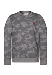 naketano Sweatshirt Rainerius Grau/Dunkelgrün/Dunkelgrau