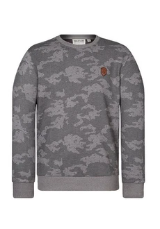 naketano Sweatshirt Rainerius Grau/Dunkelgrün/Dunkelgrau