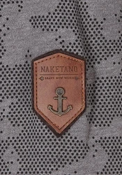 naketano Kapuzenpullover Supapimmel Grau/Dunkelgrün/Dunkelgrau/Hellgrau