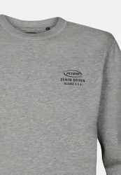Petrol Industries Sweatshirt Pullover Hellgrau/Grau